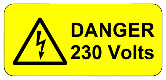Voltage Warning Labels