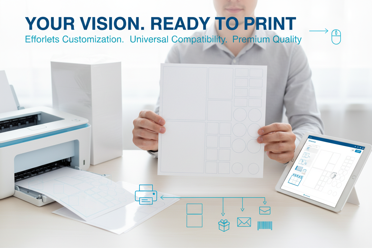 🏷️ A4 Sheet Address Labels – Avery compatible