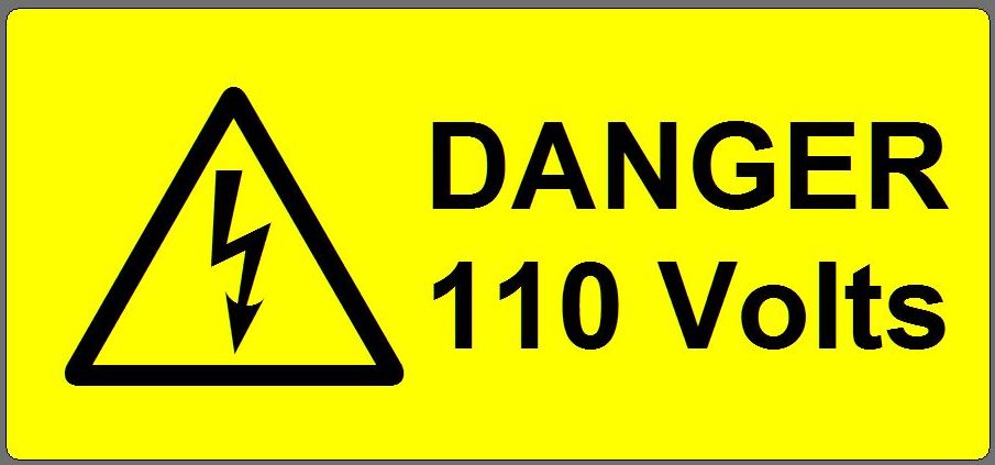 Voltage Warning Labels