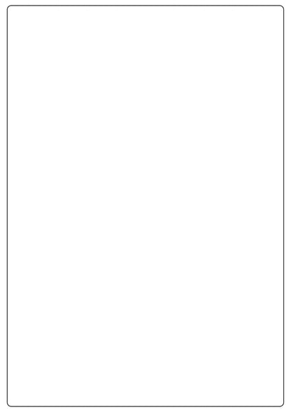 A4 Sheet Address Labels WHITE | 1 Label per A4 sheet | 199.6 X 289.1mm
