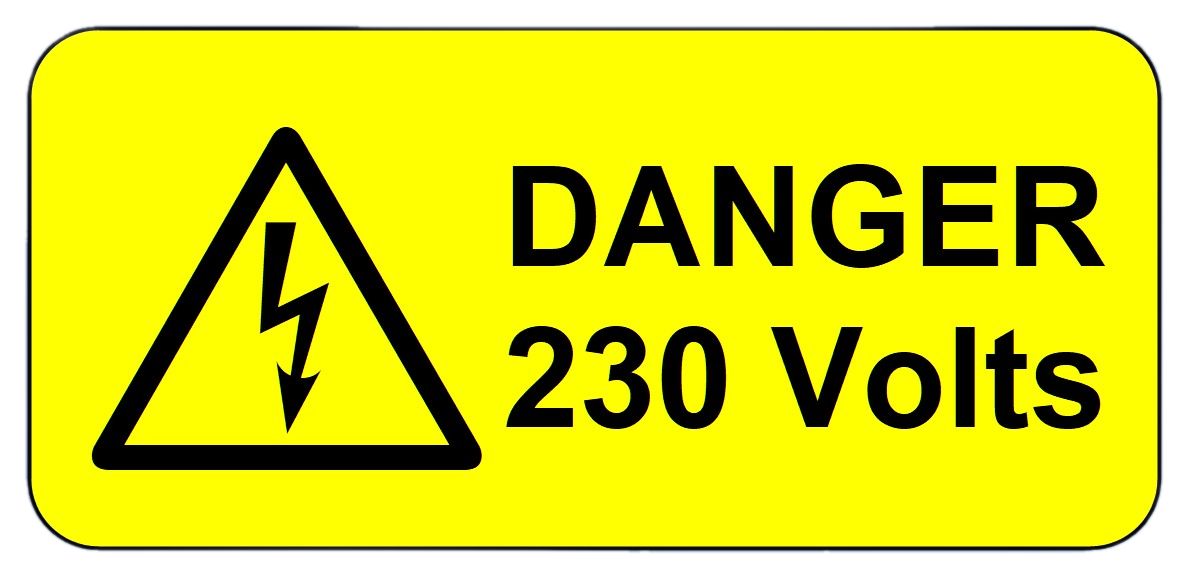 Voltage Warning Labels