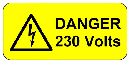 Voltage Warning Labels