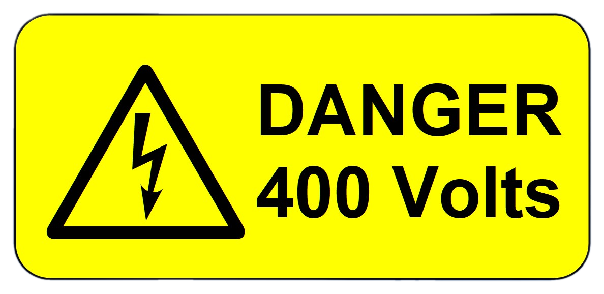 Voltage Warning Labels