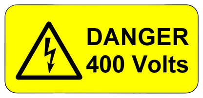 Voltage Warning Labels