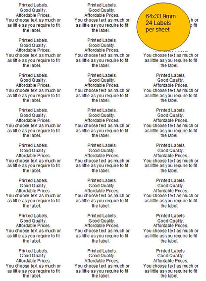 Personalised Labels on A4 Sheets | WHITE – 16 UP – 99.1mm x 33.9mm