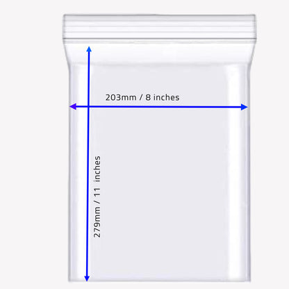 Grip Seal Bags – Clear Resealable Poly Bags (Multiple Sizes Available)