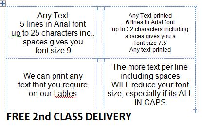 Small Personalised Labels on A4 Sheets | WHITE – 65 UP – 38.1mm x 21.2mm