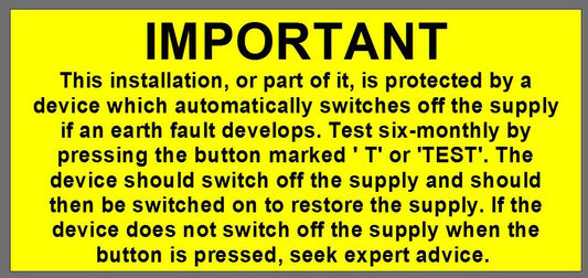 RCD Test Inspection Labels ( 50 x 25mm )