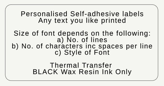 50 x 25 mm Personalised Labels