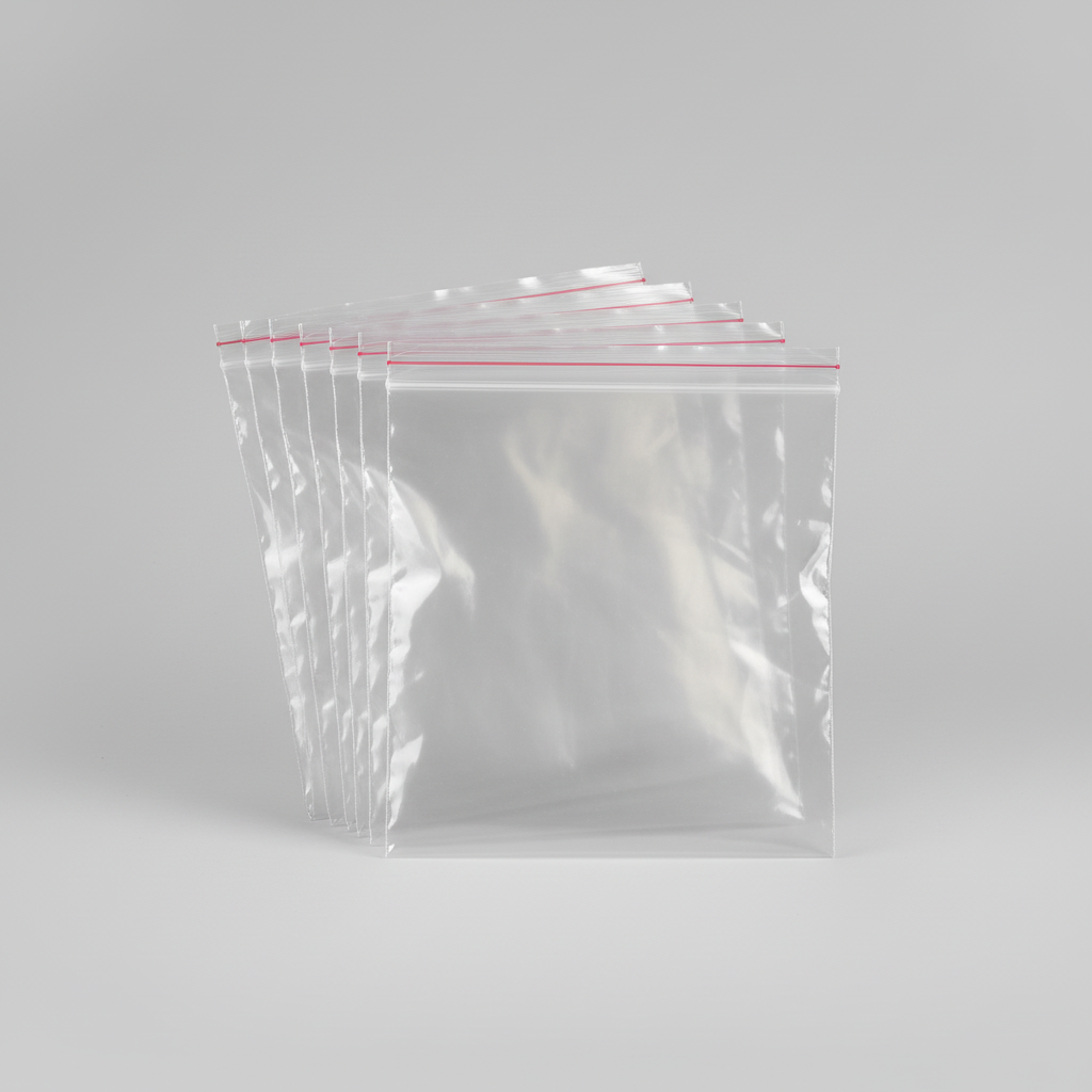 Grip Seal Bags – Clear Resealable Poly Bags (Multiple Sizes Available)