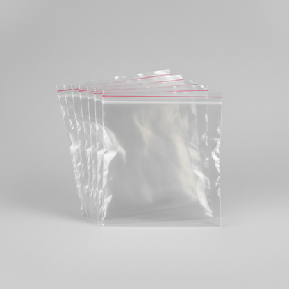 Grip Seal Bags – Clear Resealable Poly Bags (Multiple Sizes Available)
