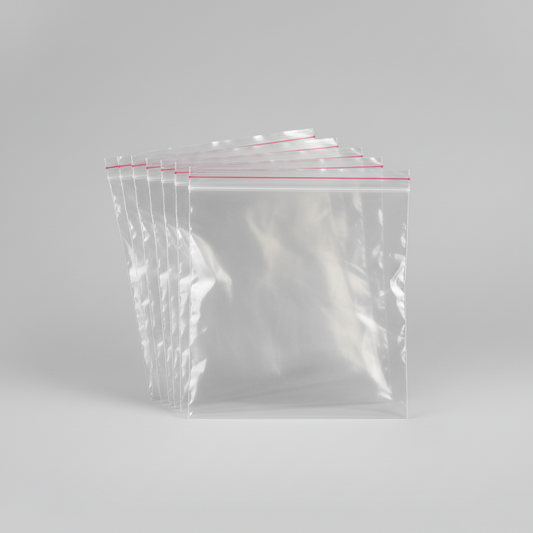 Grip Seal Bags – Clear Resealable Poly Bags (Multiple Sizes Available)