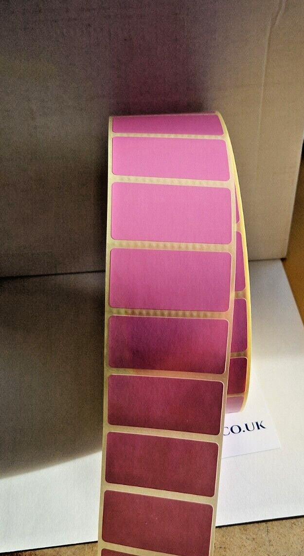 Coloured Labels - 7 Colors to choose from | Self adhesive sticky labels on rolls