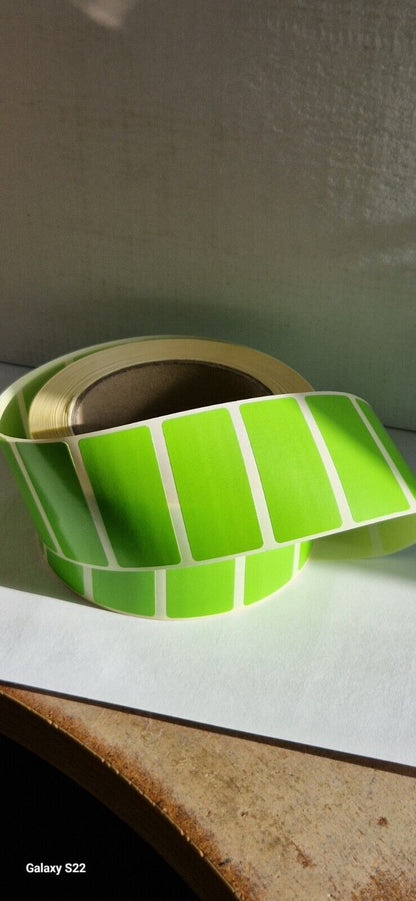 Coloured Labels - 7 Colors to choose from | Self adhesive sticky labels on rolls