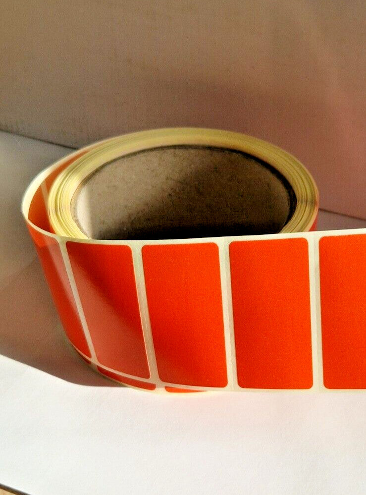 Coloured Labels - 7 Colors to choose from | Self adhesive sticky labels on rolls